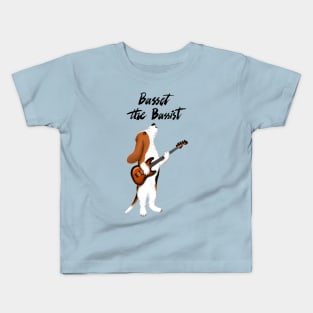 Basset the Bassist Kids T-Shirt